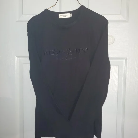 YVES SAINT LAURENT MEN'S Long Sleeve Tshirt Siz S=Med. - Picture 3 of 14